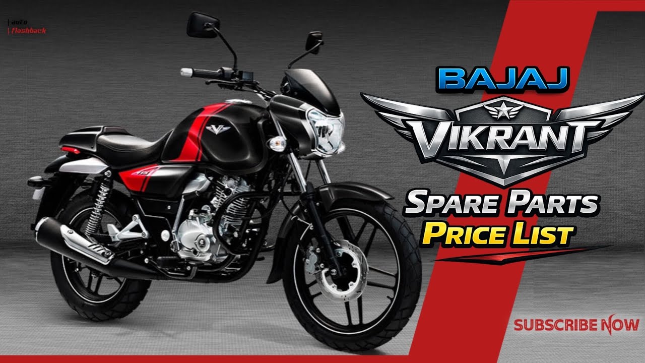 Bajaj Vikrant Spare Parts Price List | Auto Flashback | Vikrant Bike Accessories Price