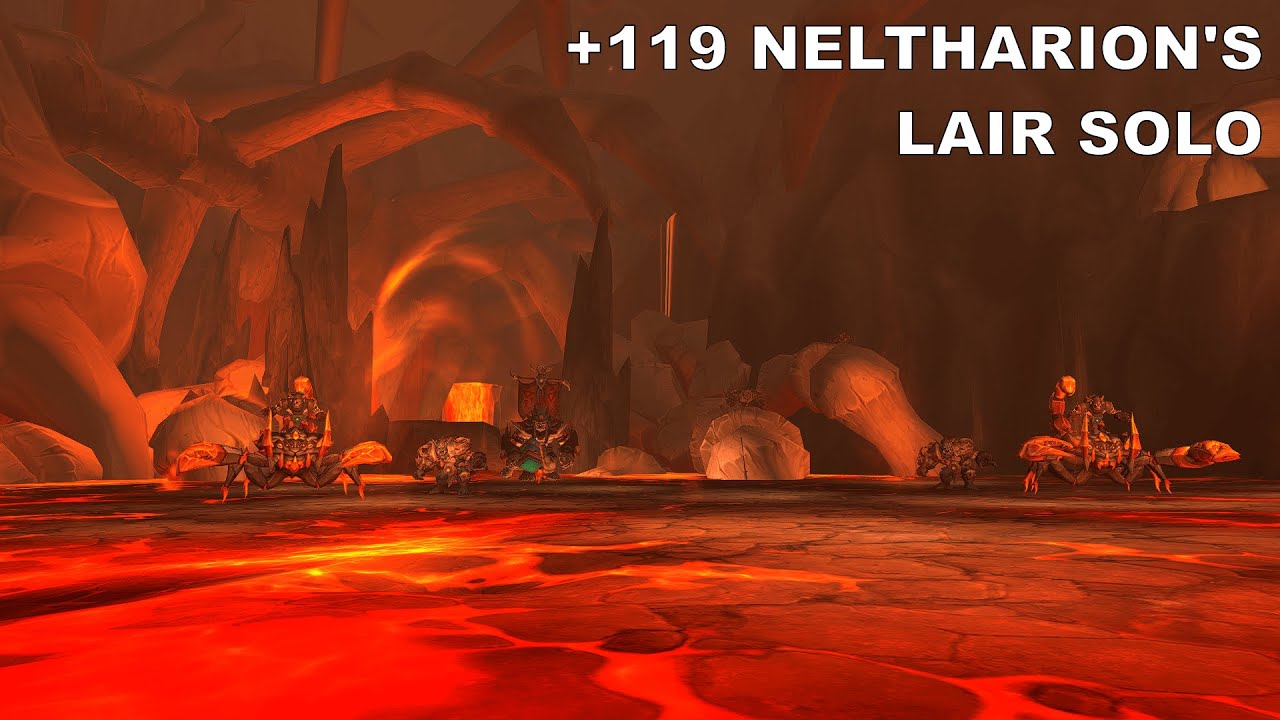 +119 +3 Neltharion's Lair SOLO Fel Scarred Havoc with No Deaths(new best)