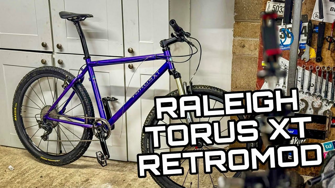 Переделка рамы: ретро-велосипед S-Works ➝ Raleigh Torus XT Purple Retromod 1995 года выпуска