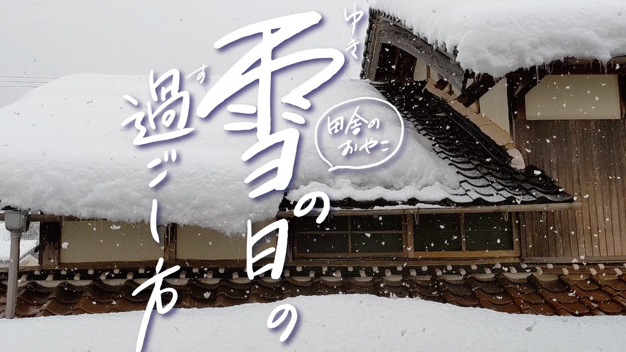 【暮らしVlog】どんどん雪が降ってくる！田舎での雪の日々の過ごし方｜雪かきに始まる毎日の風景｜親子で雪に埋もれて雪遊び
