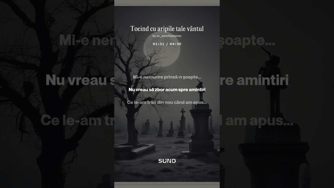 Tocind cu aripile tale vântul - versuri: Marian Șenchiu