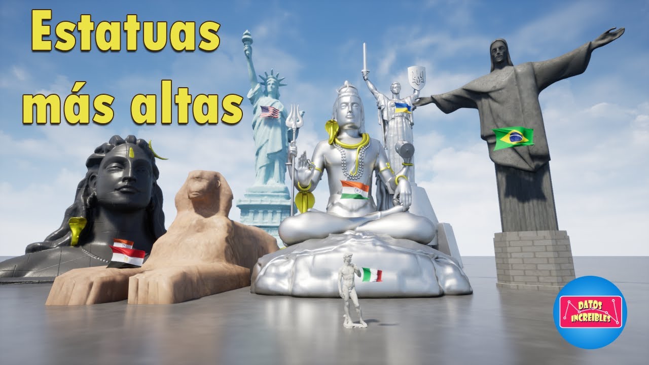 Comparaci&oacute;n de las estatuas m&aacute;s grandes del mundo-Datos Increibles 3D