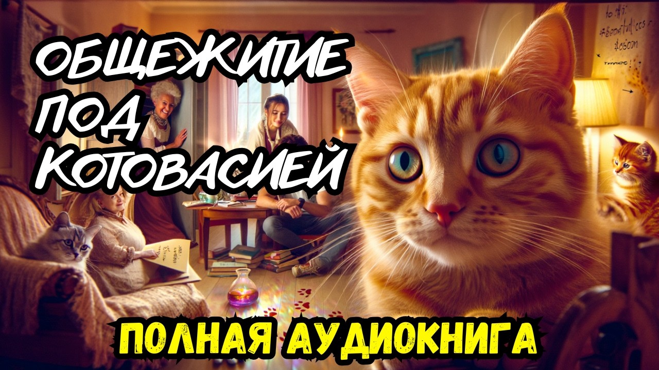 Полная аудиокнига: Общежитие под котовасией | слушать