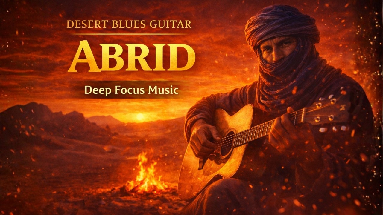Desert Blues Guitar &mdash; Deep Focus Music | Chill Night | Study & Work | Abrid