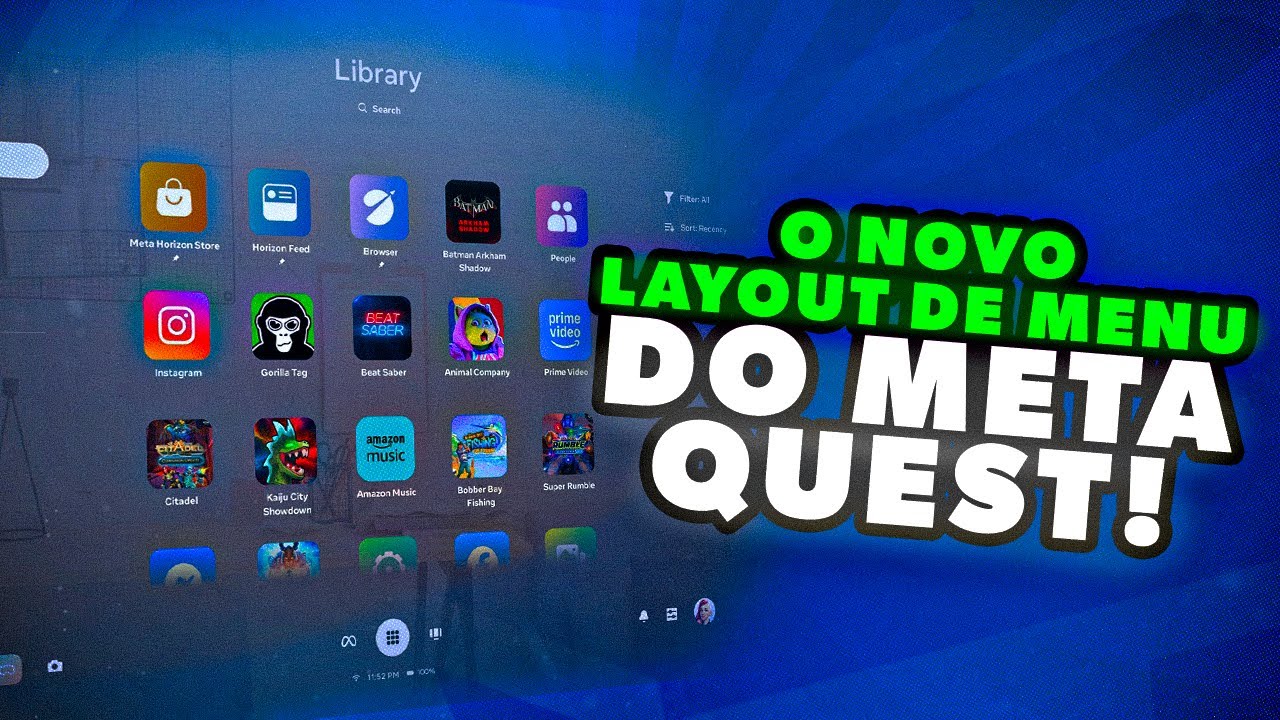 Atualização do Meta Quest: Menu ao Estilo Vision Pro! Veja os detalhes!