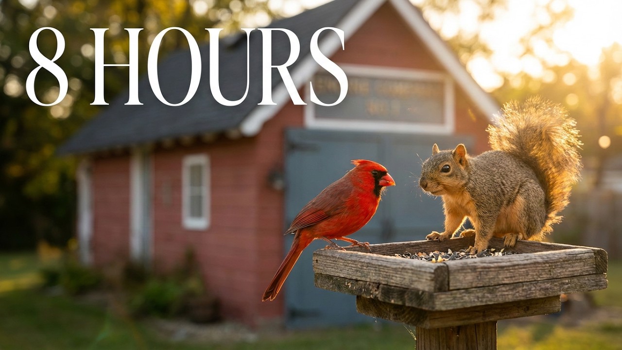 🔴 LIVE: The KING CARDINAL is HERE! Don't Miss Today's Unbelievable Bird Garden Cam Action 👑🐦