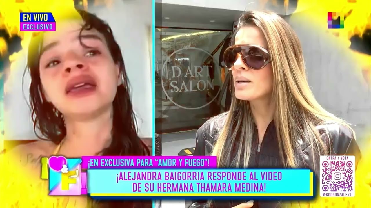 Amor y Fuego - OCT 29 - ALEJANDRA RESPONDE AL VIDEO DE SU HERMANA THAMARA | Willax