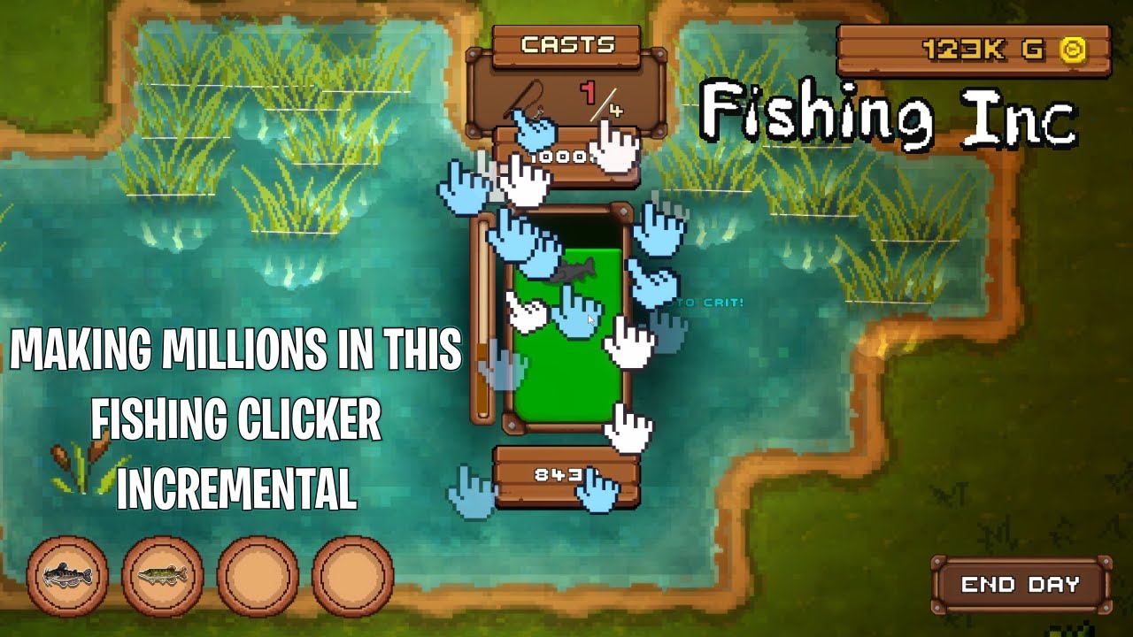 Эта демоверсия Fishing Inc. очень расслабляющая и увлекательная.