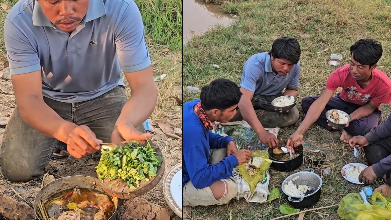 ស្ងោរ​ជ្រក់​ផ្លូវ​មាន់