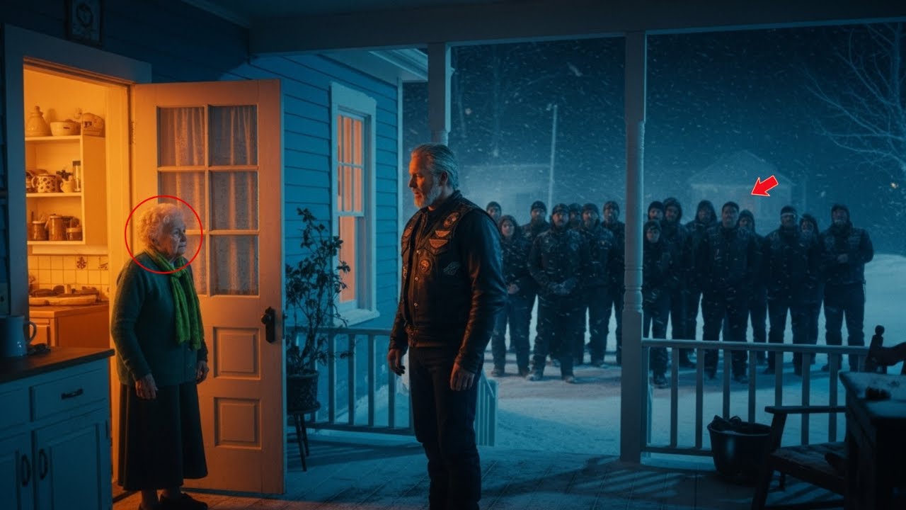 Kind Old Lady Shelters 15 Bikers in a Snowstorm — Next Morning, 100 Bikes Line Up Outside Her Home