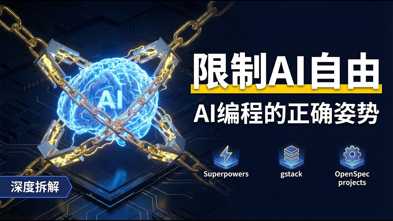 限制AI自由|AI编程的正确姿势|Superpowers|gstack|OpenSpec