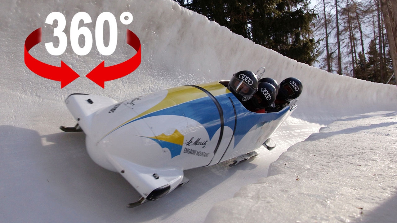 Bob run I St. Moritz  I 360&deg; view