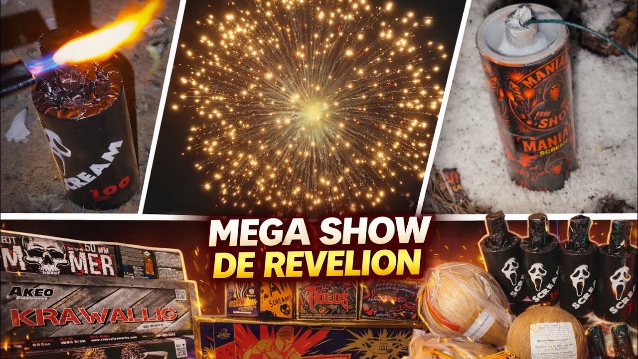 MEGA SHOW DE REVELION CU PETARDE SI ARTIFICII 2025/2026 🎇 | EPIC NEW YEAR FIREWORK SHOW 💥