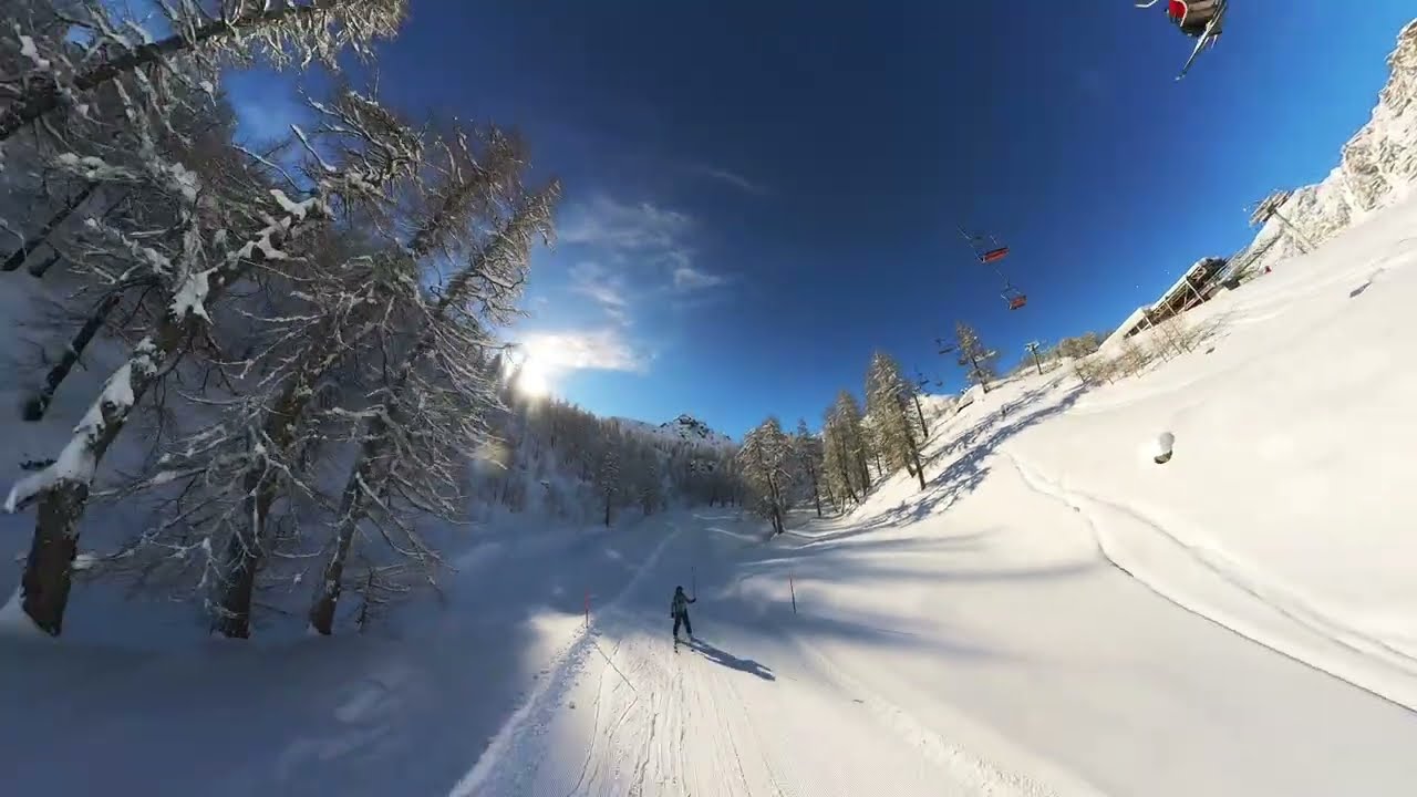 Champorcher Insta 360 Snow - Skiing ASMR