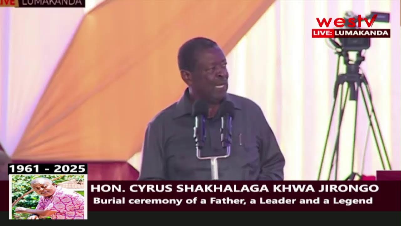 Cyrus Jirongo Burial ceremony in Lumakanda Lugari constituency