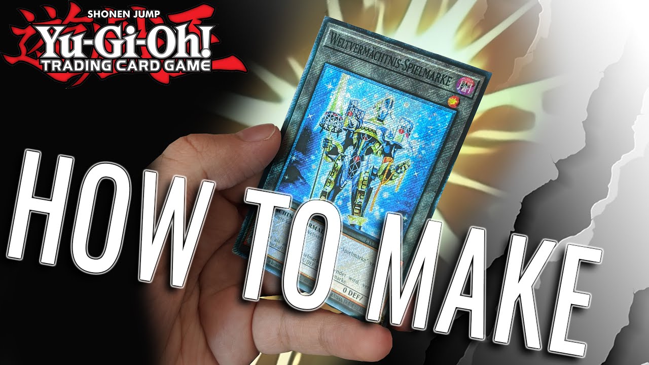Yu-Gi-Oh! How to make custom FOIL Token's!