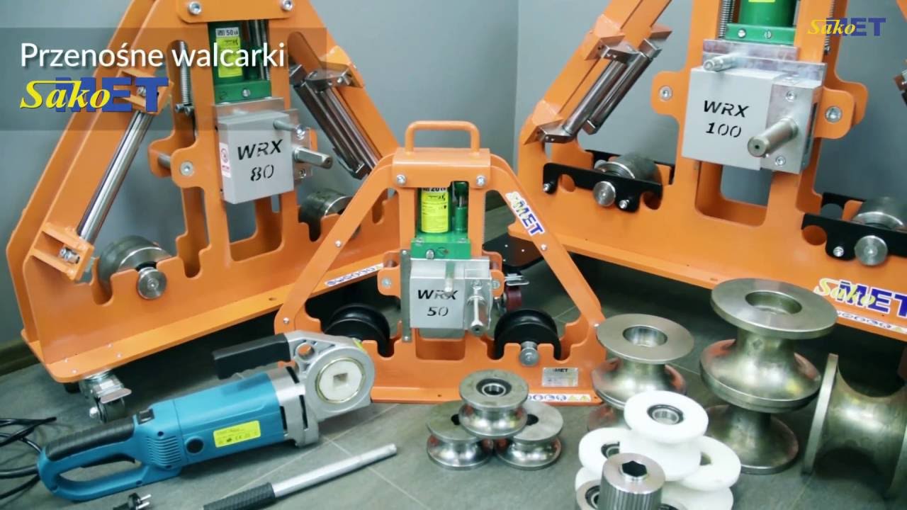 SakoMET walcarka przenośna WRX / WRX portable rolling mills / Tragbare Walzmaschine WRX