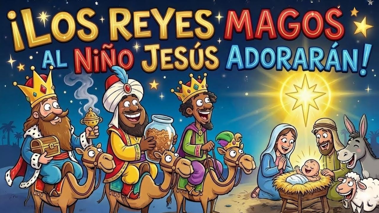 👑 Los Reyes Magos al Niño Jesús Adorarán 🙏 Historia Infantil 🎶 Canciones para todos - CancionMix