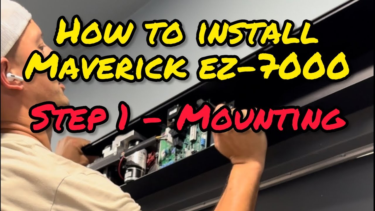 Step 1 Mounting - Maverick EZ-7000 Automatic Door Opener Installation