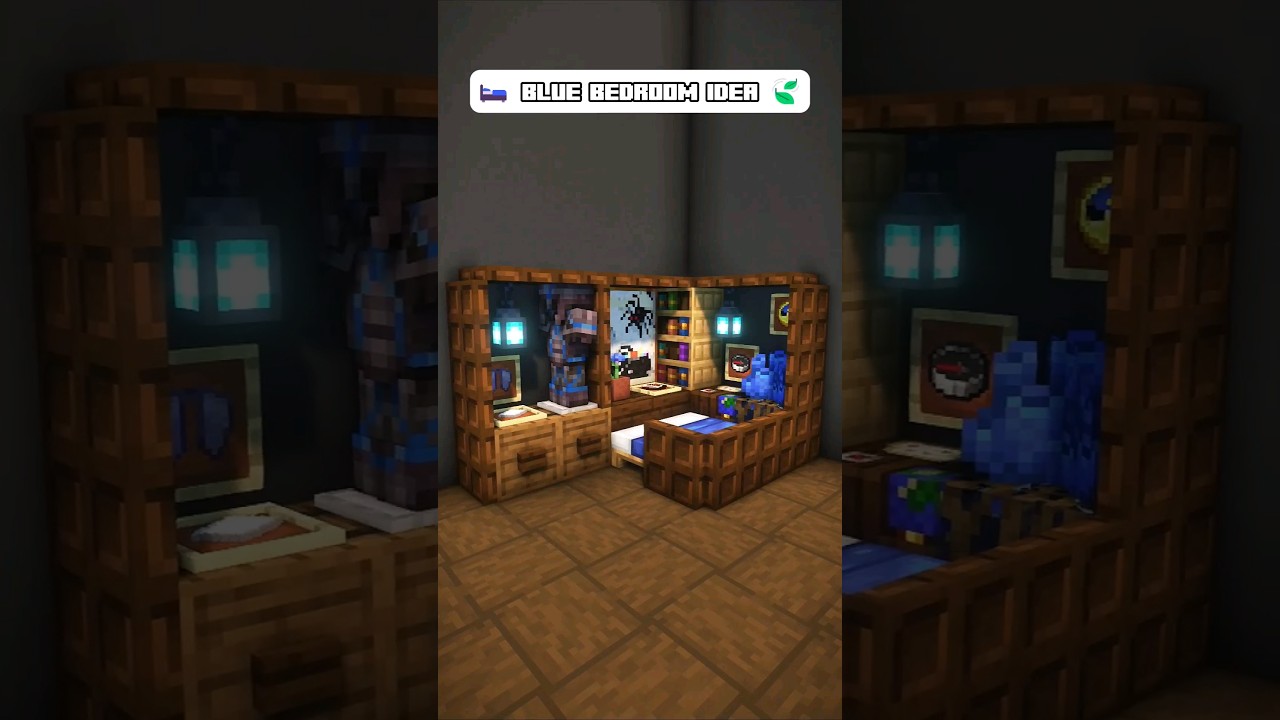 Minecraft Mini Builds Ep. 13 | Blue Bedroom Idea