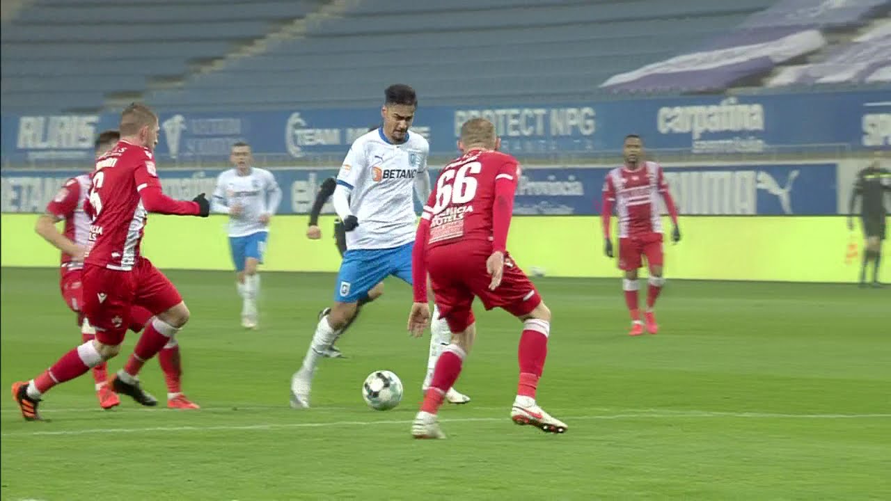 Andrei Ivan a deschis scorul &icirc;n derby-ul cu Dinamo | Craiova - Dinamo 1-0