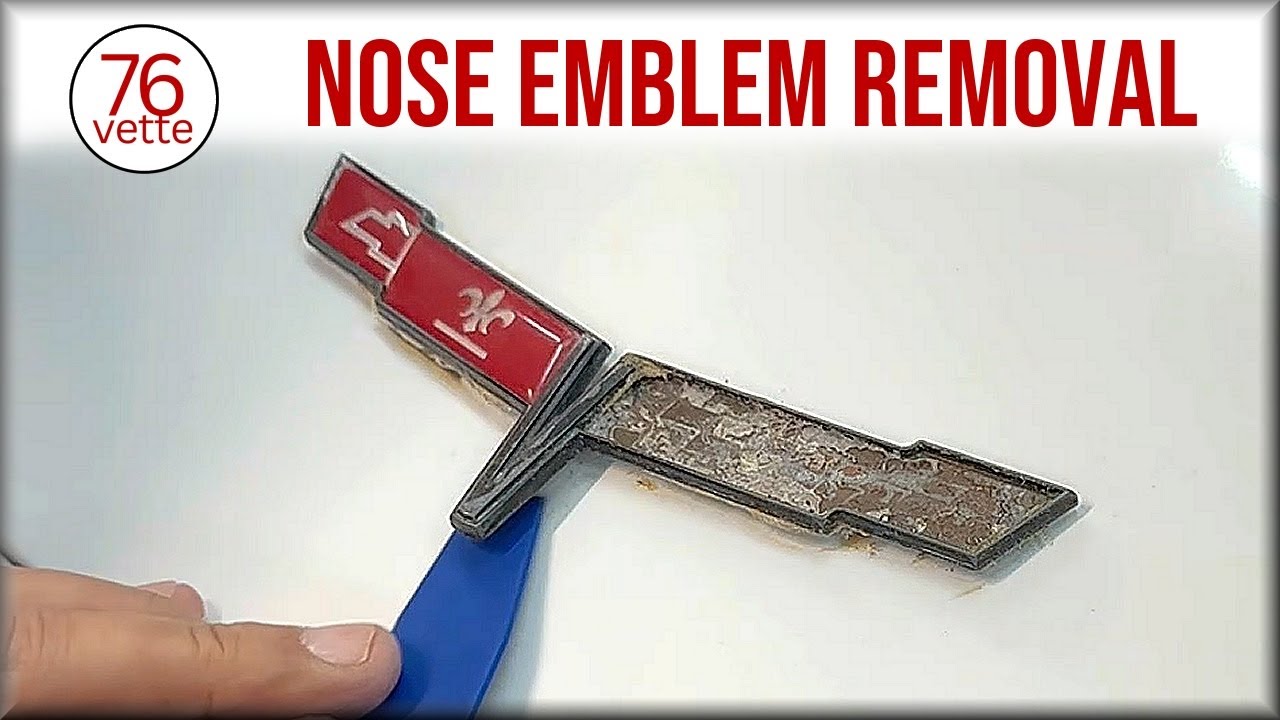 Corvette C3 NOSE EMBLEM Removal