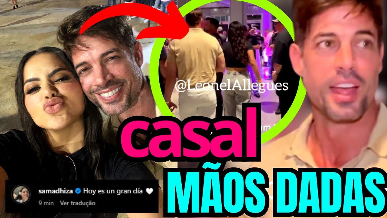 VÍDEO: WILLIAM LEVY FOI FLAGRADO COM SAMADHI EM ESTÁDIO DE FUTEBOL JUNTOS DE MÃOS DADAS? GALÃ FALOU