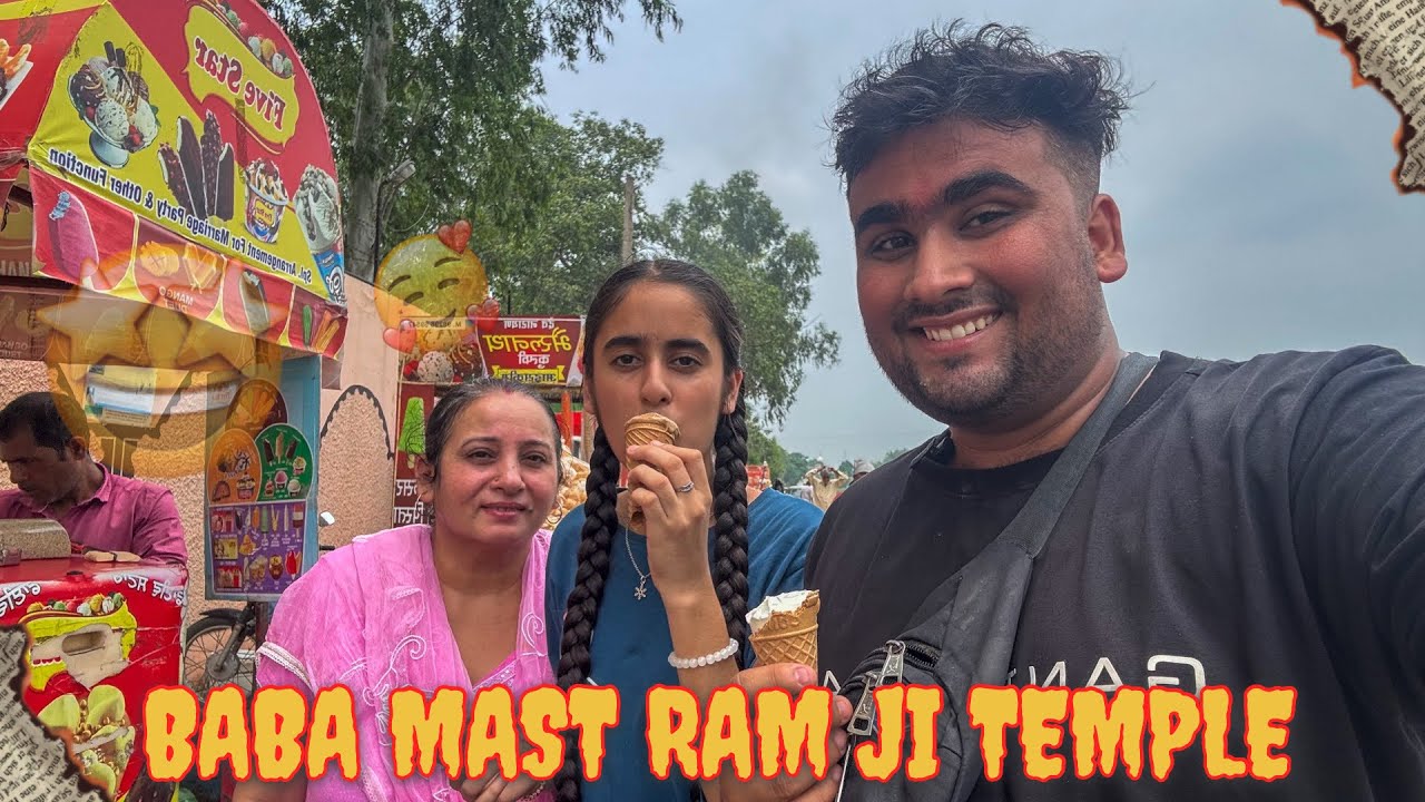 BABA MAST RAM JI 🐚UCHA PIND SANGHOL 🫶🏻 BEAUTIFUL TEMPLE 🙏🏻|VLOG 167|#babmastramji #samrala