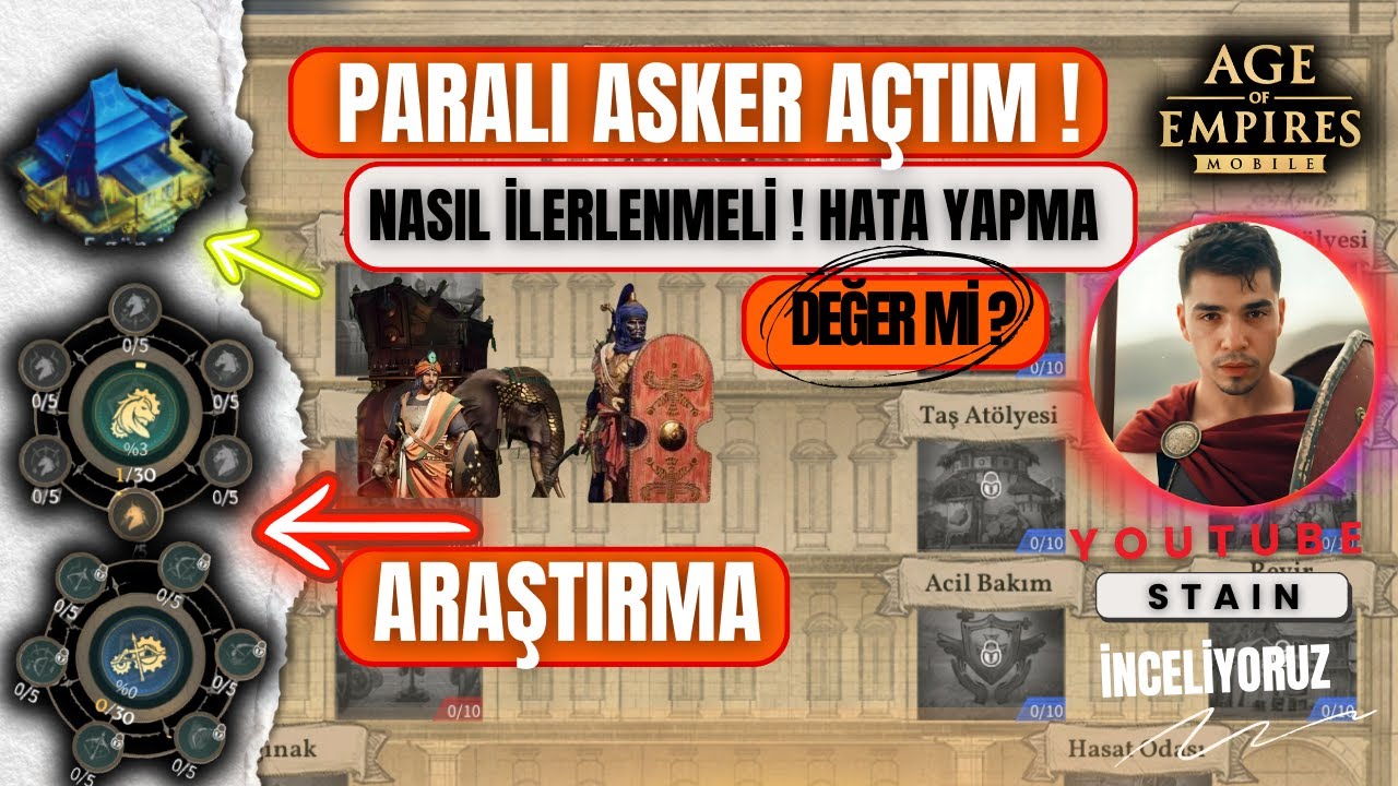 PARALI ASKER HAKKINDA HER ŞEY ! KESİN İZLE | Age Of Empires Mobile 🥷🏻
