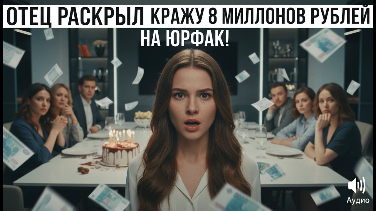 Разоблачение кражи 8 млн ₽ отцом на 25-летии — точная юридическая месть дочери сокрушила семью