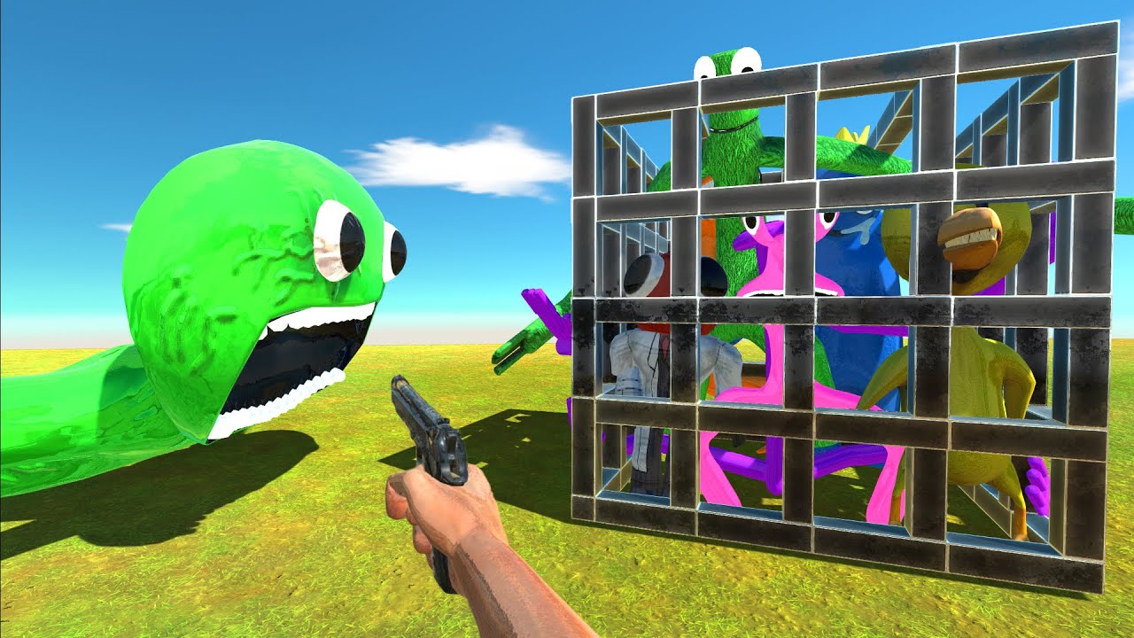 Help Jumbo Josh Rescue Rainbow Friends - Animal Revolt Battle Simulator