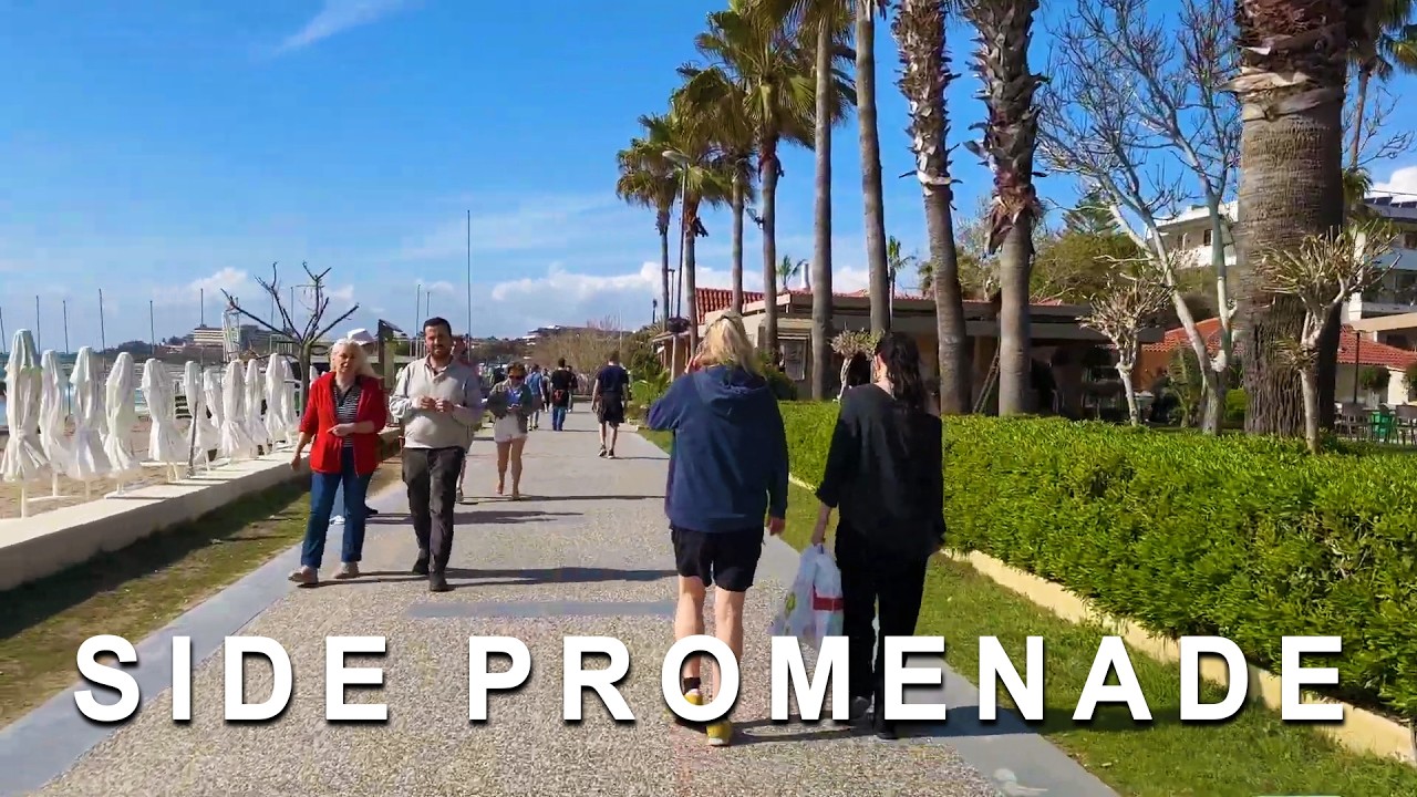 SIDE HEUTE Promenade Aktuell. Strand. Meer. T&uuml;rkei M&auml;rz 2026  🥰🇹🇷 #side #t&uuml;rkei