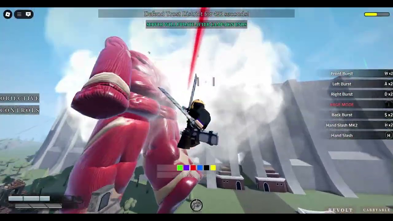 AOT: resistance/ Armored Titan Warrior Gameplay.