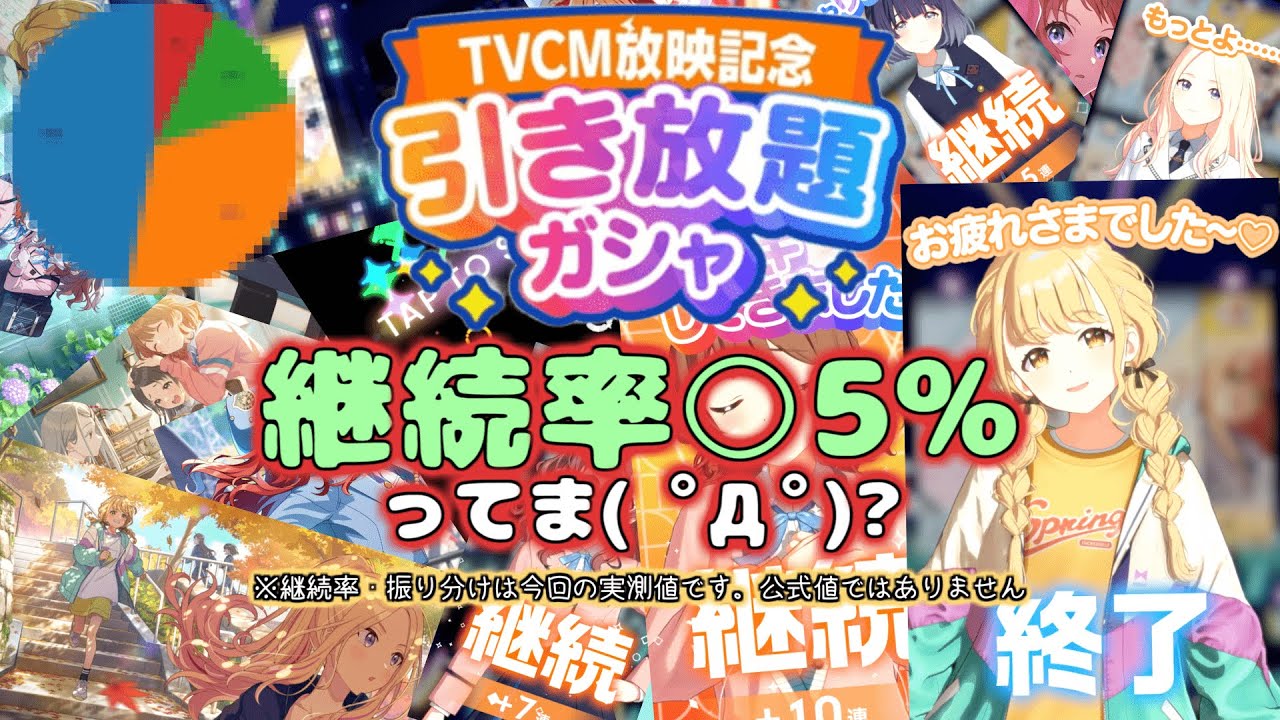【学マス検証】継続率○5％!?引き放題ガシャの継続率と振り分けを検証して出すぞ( ﾟДﾟ)