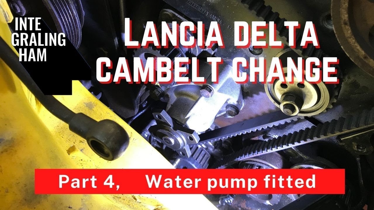 Lancia Delta, Cambelt change part 4. Fitting new water pump
