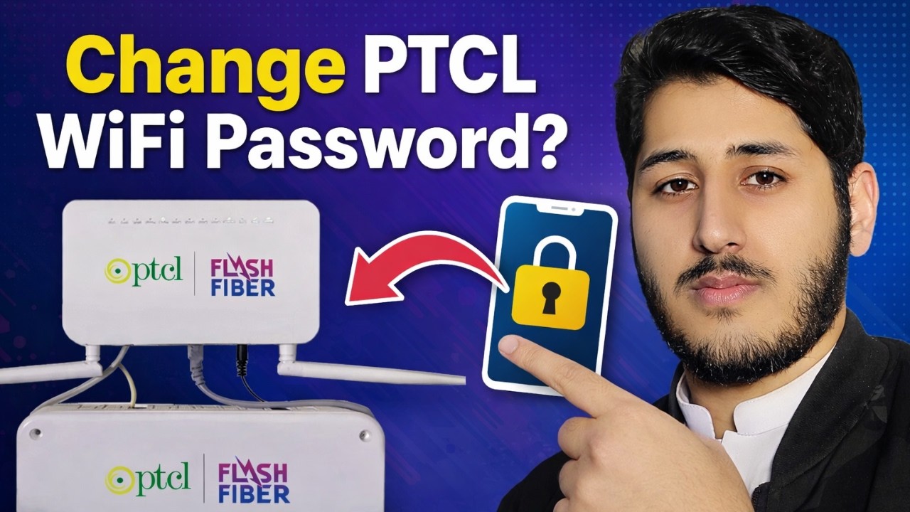 How to change WiFi password PTCL Flash Fiber in mobile | PTCL Flash Fiber password change