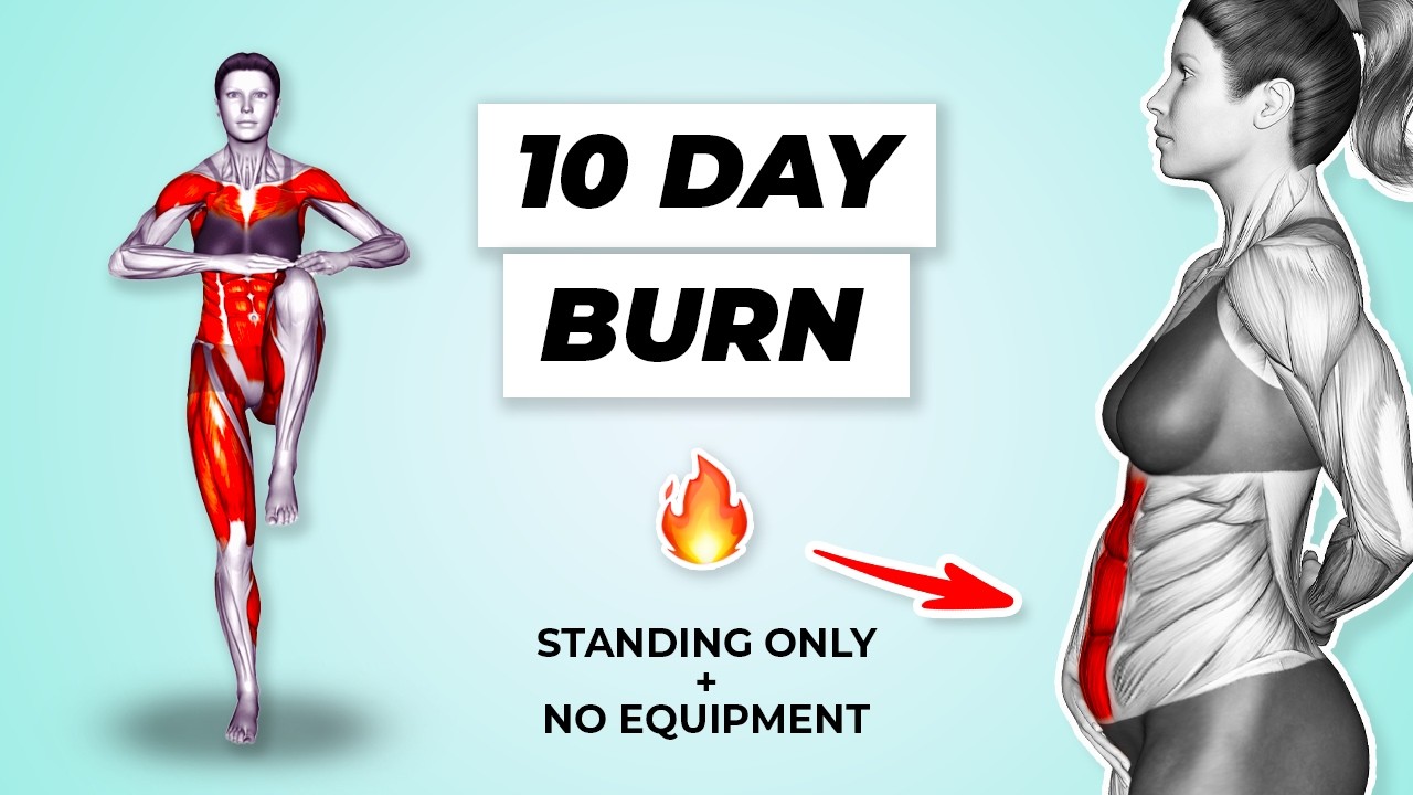 Делай эту 10-минутную тренировку 10 дней, чтобы сжечь жир на животе 🔥