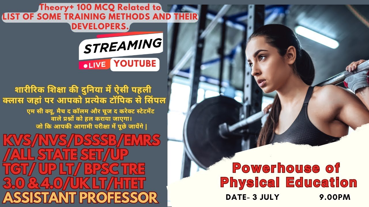 Theory+ 100 MCQ Related to List of some training methods and their developers.