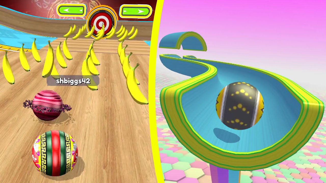 EXTRA BONUS vs BANANA FRENZY Going Balls vs Action Balls Gameplay