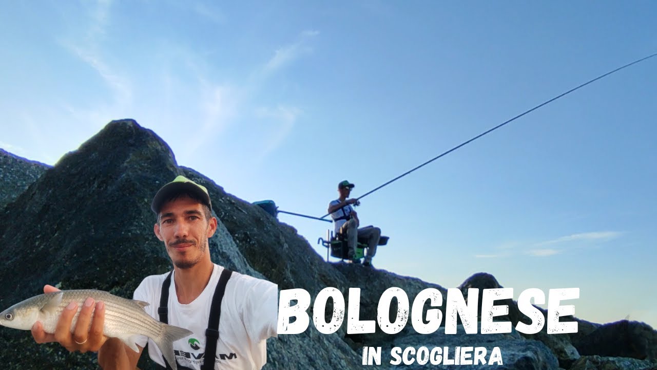 Pesca bolognese in scogliera-Una sessione al tramonto