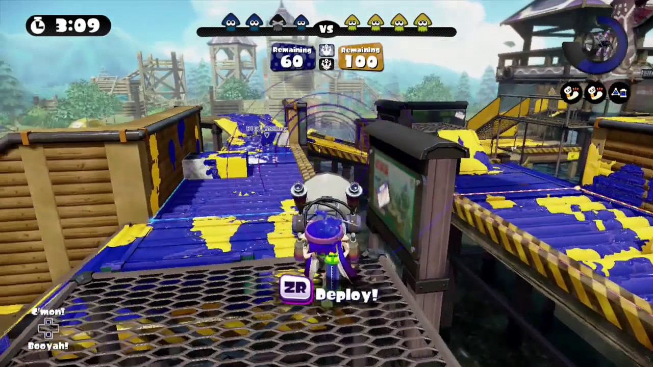 Splatoon - Grim Blaster is OP on Camp Zones!