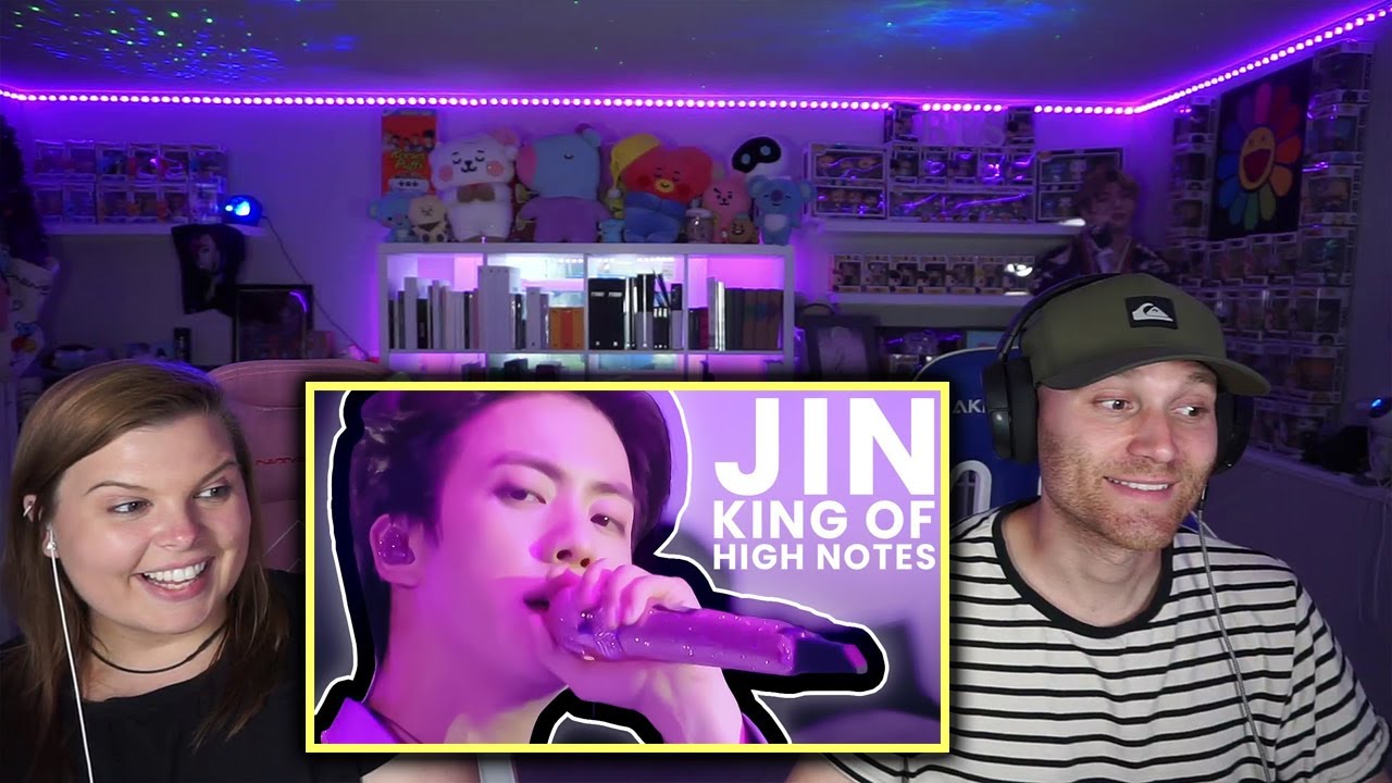Kim Seokjin, The King of High Notes REACTION!