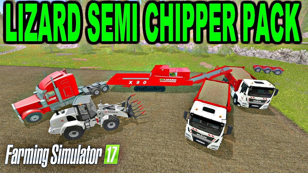 Farming Simulator 2017 Mods Woodmeadow Farm Modding Lizard Semi Chipper Pack