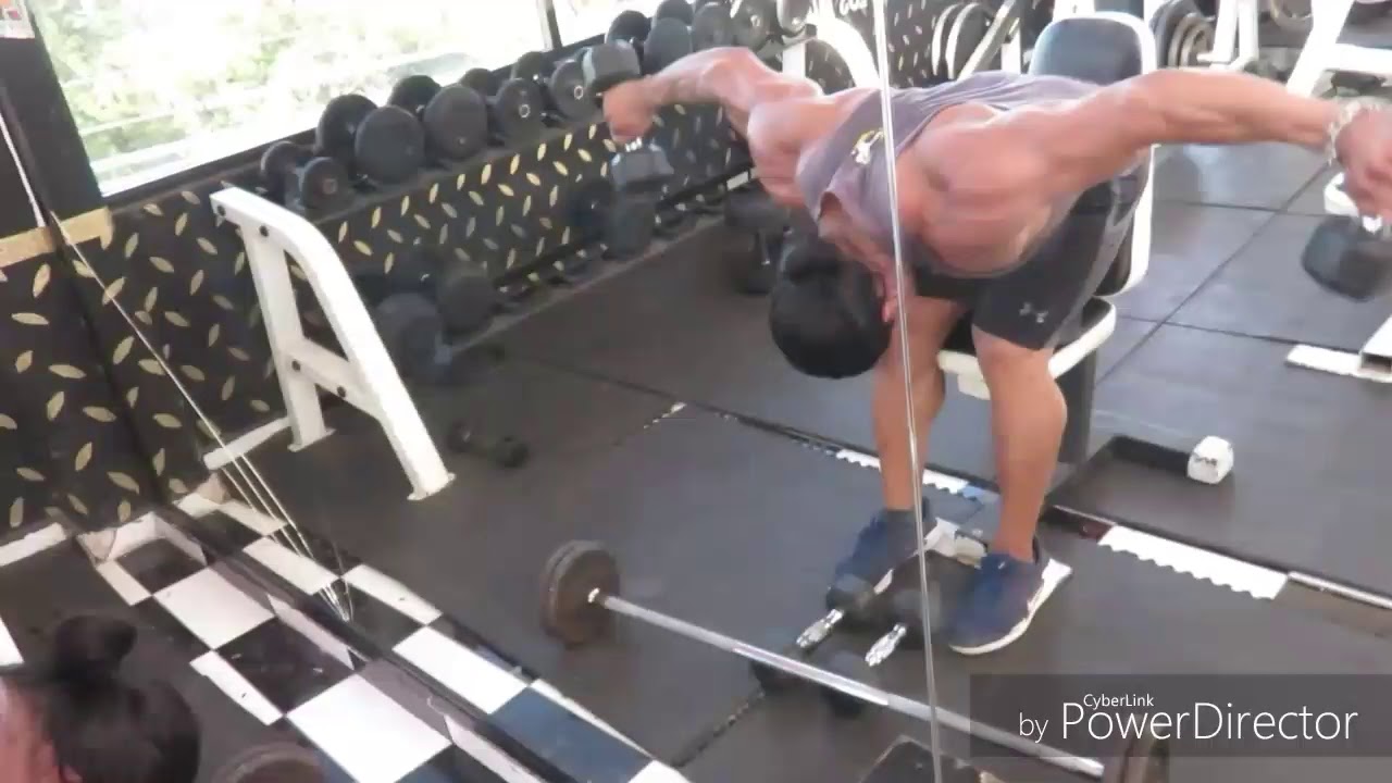 4 DE 4 ..ENTRENAMIENTO PARA DELTOIDES POSTERIOR PIR&Aacute;MIDES DESCENDENTE 4X12,10,8