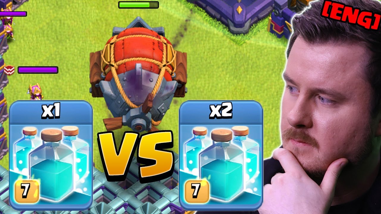 1 or 2 CLONE SPELL Better for Super Archer Blimps in Clash of Clans ?