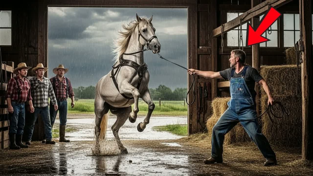 NINGUÉM CONSEGUIA DOMAR O CAVALO COLOSSAL E INDOMÁVEL—ATÉ QUE UM VETERANO CHEGOU E FEZ O IMPENSÁVEL.