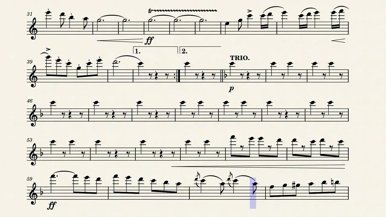 Riders for the Flag (Flute with Repeats) - John Philip Sousa
