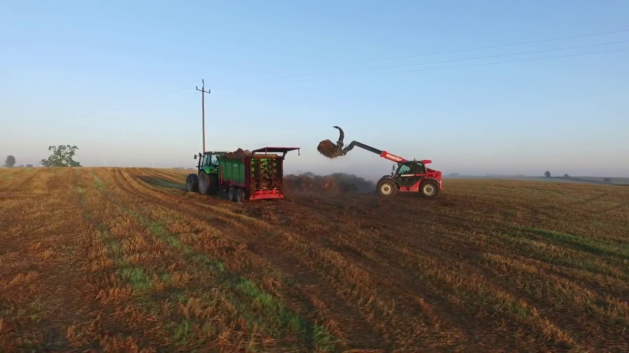 Nawożenie obornikiem 2017 / Deutz Fahr \ / Tytan 11 \  / Manitou \