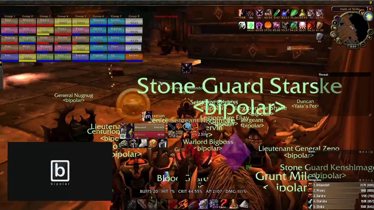 Fury Warrior #1 DPS in Blackwing Lair WoW Classic