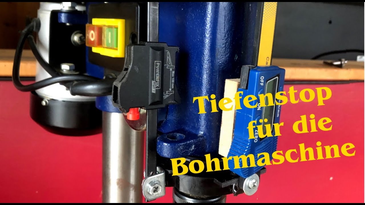 SENSATIONELL !!  Tiefenstop für Bohrmaschine